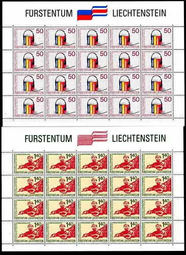 Liechtenstein Kleinbögen 945-946 postfrisch Cept Mitläufer #JE911