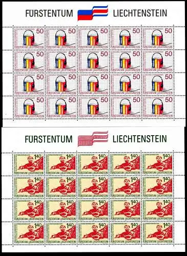 Liechtenstein Kleinbögen 945-946 postfrisch Cept Mitläufer #JE911