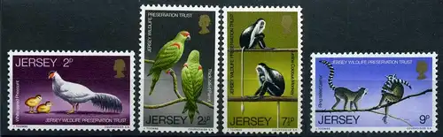 Jersey 49-52 postfrisch Vögel, Affen #IM294