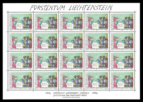 Liechtenstein Kleinbögen 1049 postfrisch #JE943