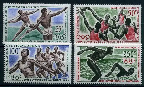 Zentralafrika 59-62 postfrisch Olympiade 1964 #JG648