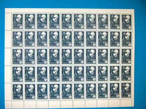 Sowjetunion 50er Bogen 4505 postfrisch Weltall #BW2493