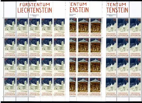 Liechtenstein Kleinbögen 1050-1052 postfrisch Weihnachten #JE944