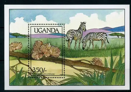 Uganda Block 96 postfrisch Blumen #IF381