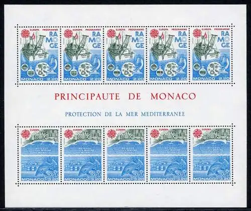 Monaco Block 32 postfrisch Cept #IN587