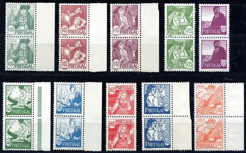 Portugal 632-41 postfrisch senk. Paare #IS596