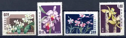 Taiwan 288-291 postfrisch Orchideen #IF372
