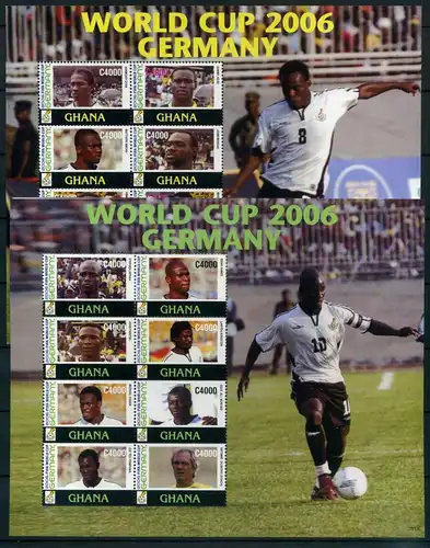 Ghana KB 3839-3854 postfrisch Fußball WM #GI506