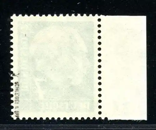 Bund Dauerserie/ DS Heuss I 181 y w DZ 7 postfrisch geprüft #JE814