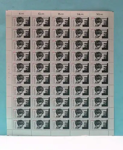 Bund 50er Bogen 1000 postfrisch Bogenzählnummer #BW2965