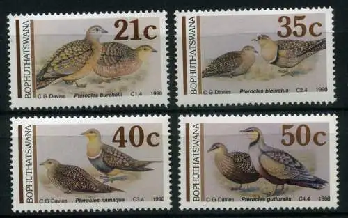 Bophuthatswana 239-242 postfrisch Vögel #IM304