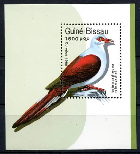 Guinea Bissau Block 275 postfrisch Vögel #JC540