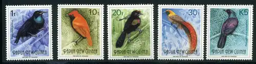 Papua Neuguinea 672-76 postfrisch Vögel #IM311