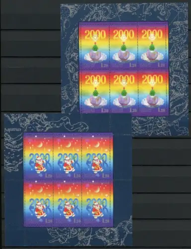 Russland Kleinbogensatz 776-77 postfrisch Weihnachten #IJ306