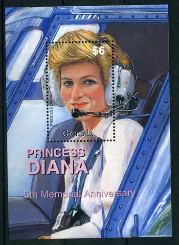 Grenada Block 699 postfrisch Diana #OZ194