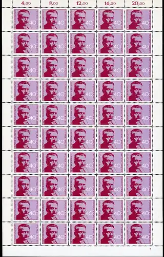 Bund 50er Bogen 780 postfrisch Formnummer 2 #BW2774