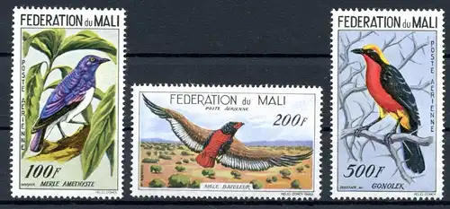Mali 3-5 postfrisch Vögel #JC586