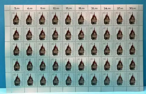 Bund 50er Bogen 1200 postfrisch Formnummer 1 #BW3403