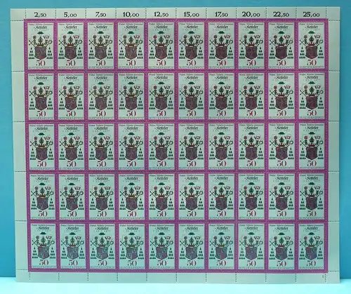 Bund 50er Bogen 941 postfrisch Formnummer 1 #BW3425