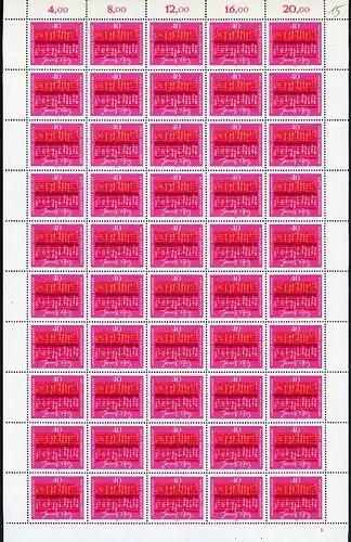 Bund 50er Bogen 741 postfrisch Formnummer 1 #BW2935