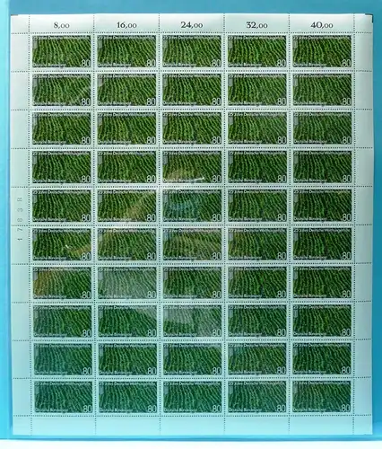 Bund 50er Bogen 1345 postfrisch Bogenzählnummer #BW3634