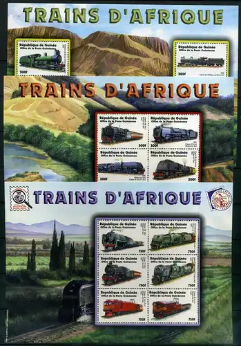 Guinea 3595-3612 postfrisch Eisenbahn #IM102