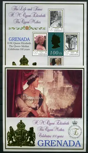 Grenada KB 3983-3986 + Bl 534 postfrisch Königshäuser #IF041