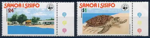 Samoa 370-371 postfrisch Naturschutz/ Schildkröten #GQ293