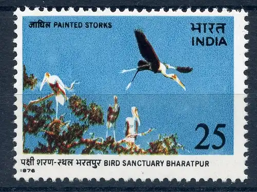 Indien 667 postfrisch Störche/ Vögel #JC562