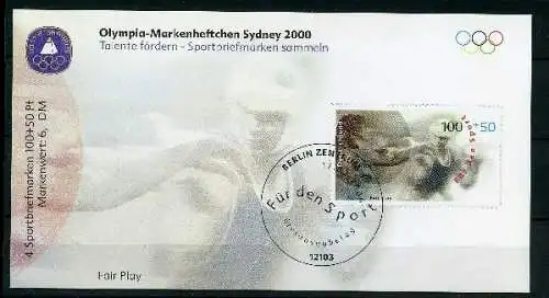 Bund Olympia Markenheftchen mit 2094 postfrisch #IN849