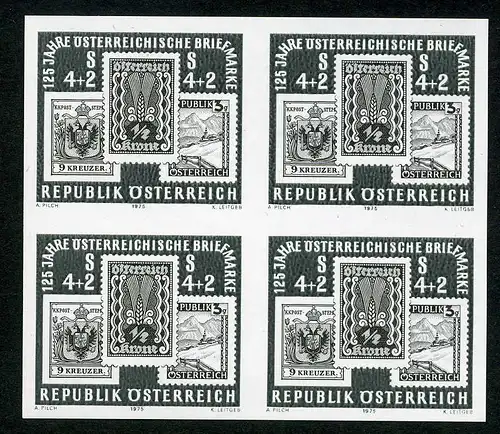 Österreich Schwarzdruck Block mit 1504 #IN507