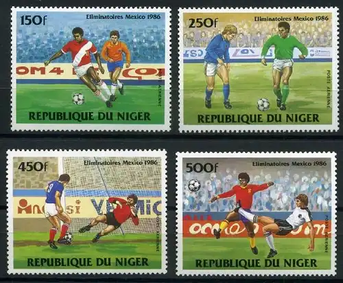 Niger 908-911 postfrisch Fußball #GE483