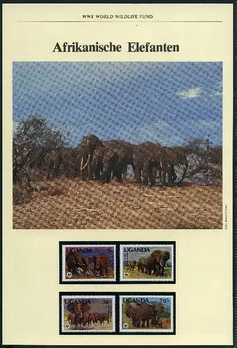 Uganda 1983 WWF Elefanten #GI294