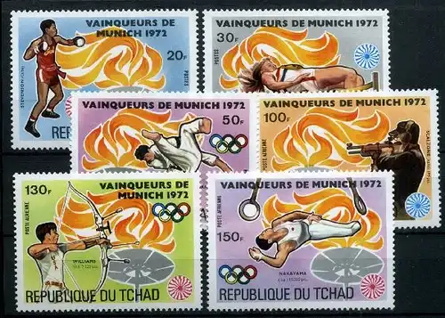 Tschad 627-32 postfrisch Olympiade 1972 #JG622