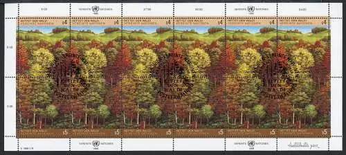 UNO Wien ZD-Bogen 81-82 Naturschutz Ersttagssonderstempel #IX643