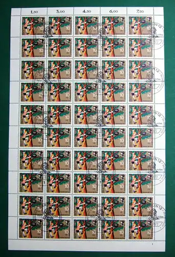 Berlin 50er Bogen 418 Formnummer 1 Ersttagssonderstempel #BW2208