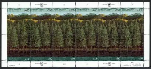 UNO Genf ZD-Bogen 165-166 Naturschutz Ersttagssonderstempel #IX642