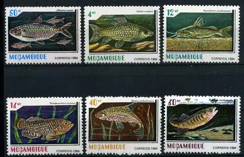 Mosambik 991-96 postfrisch Fische #IJ335