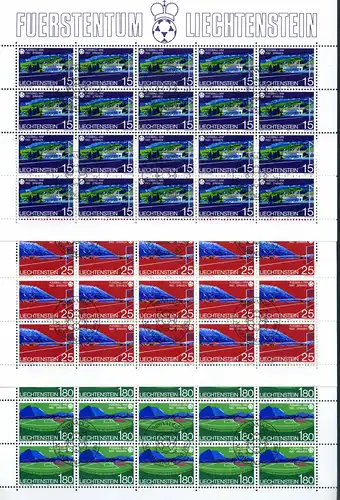Liechtenstein Kleinbögen 799-801 gestempelt Fußball WM 1982 #JE980