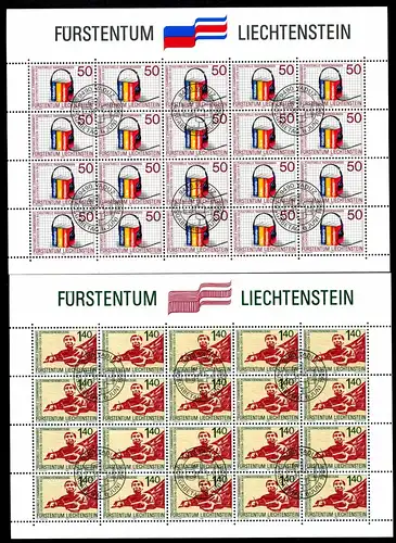 Liechtenstein Kleinbögen 945-946 gestempelt #JG418