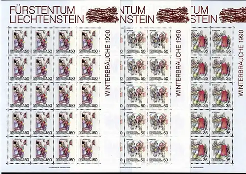 Liechtenstein Kleinbögen 1008-1010 postfrisch #JE924