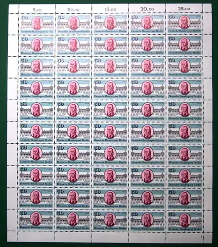 Berlin 50er Bogen 639 postfrisch Formnummer 1 #BW4765