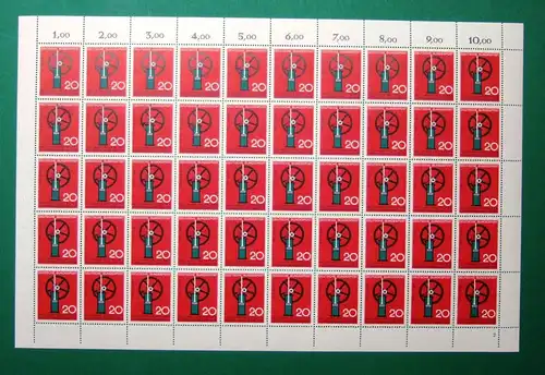 Bund 50er Bogen MiNr 442 postfrisch Formnummer 2 #BW1616