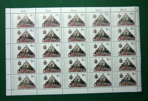 Bund 25er Bogen 1320 postfrisch Formnummer 2 #BW2015