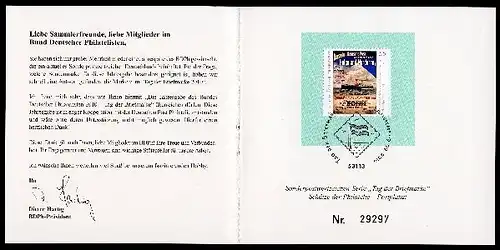 Bund Jahresgabe des BDPh 2010 postfrisch Postplakat #IS590