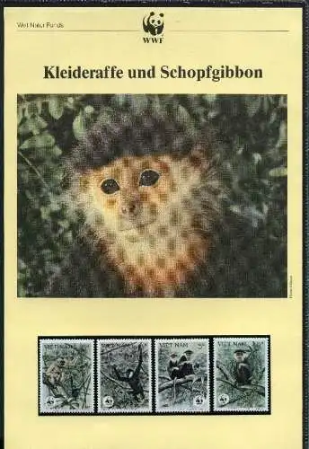 Vietnam 1987 WWF Kleideraffe #GI301