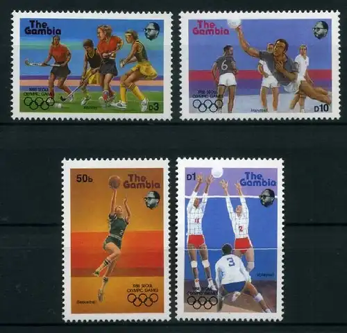 Gambia 706-09 postfrisch Olympiade 1988 #JG676