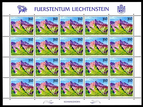 Liechtenstein Kleinbögen 1038 postfrisch Berge #JE929