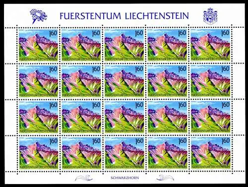 Liechtenstein Kleinbögen 1038 postfrisch Berge #JE929