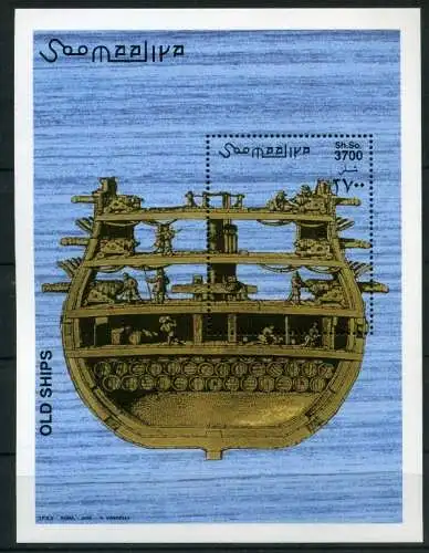 Somalia Block 97 postfrisch Schiffe #IF547